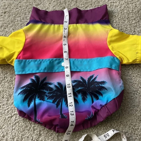 Posh Paws Hawaiian Multi Color Collard Shirt Dog Attire - Picture 9 of 9